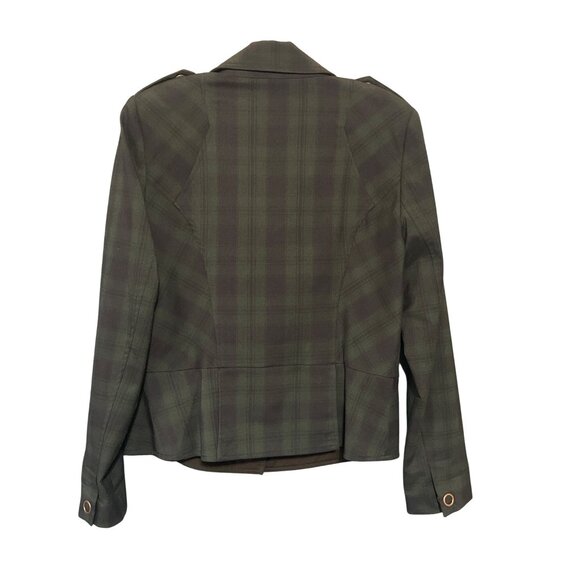 Cabi Plaid Moto Jacket  Size 8 - Picture 7 of 8